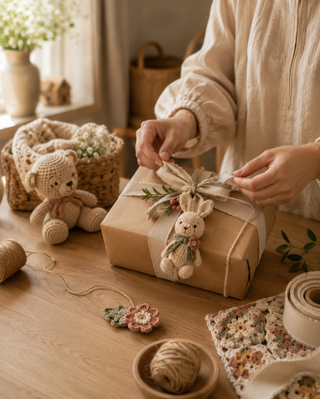 Baby and kids handmade products displayed in a lifestyle retail store