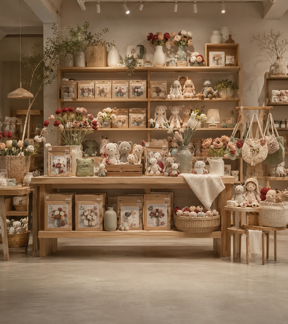 Yes.sister retail display with handmade collections