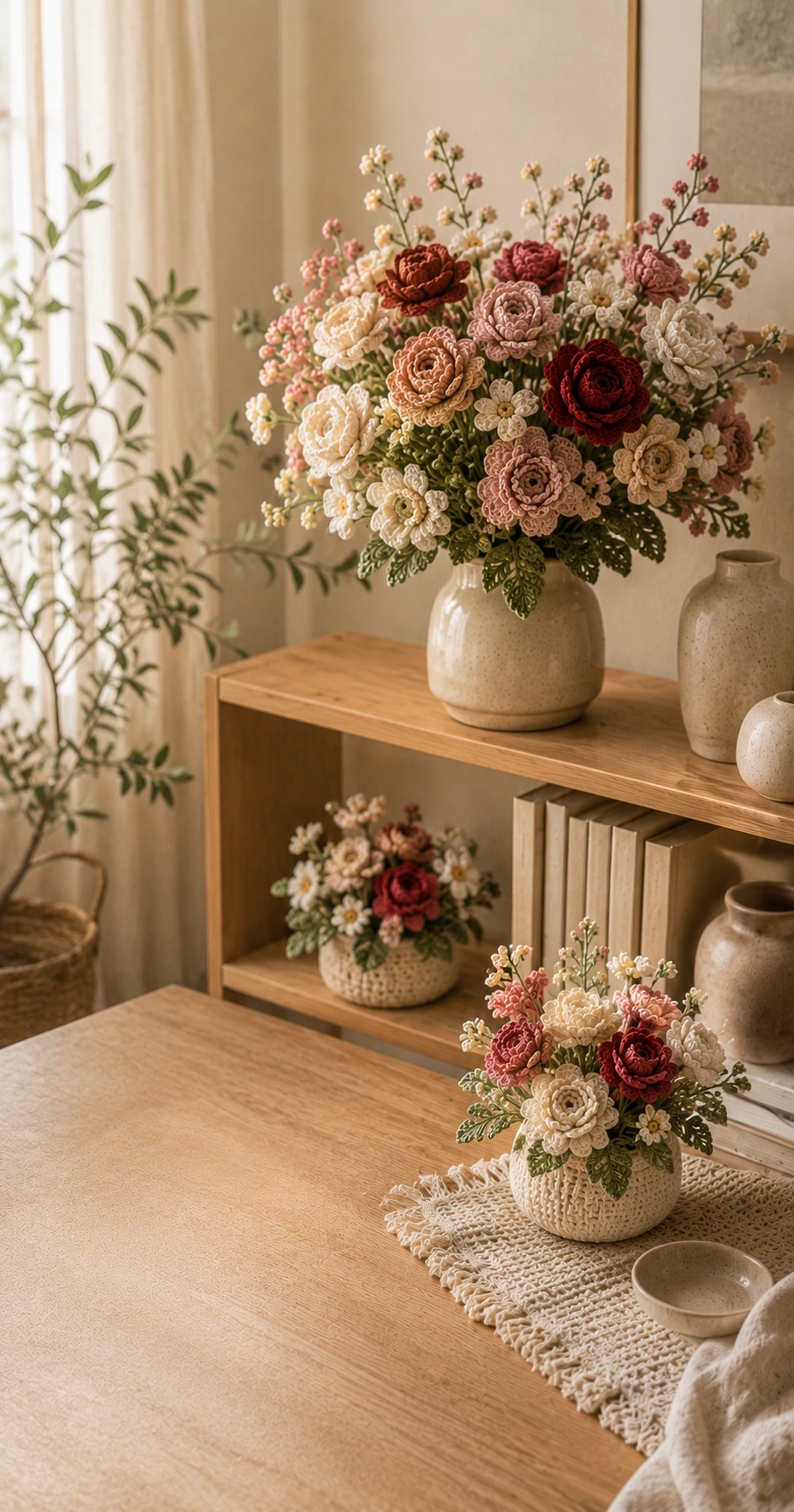 Home crochet flower collection
