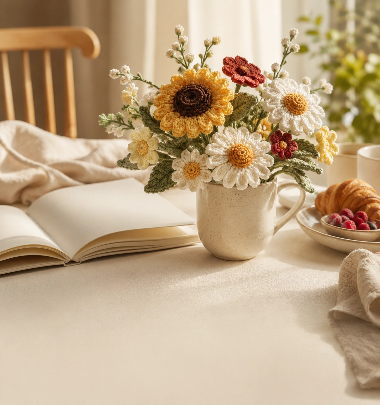 Cheerful crochet flowers for everyday joy