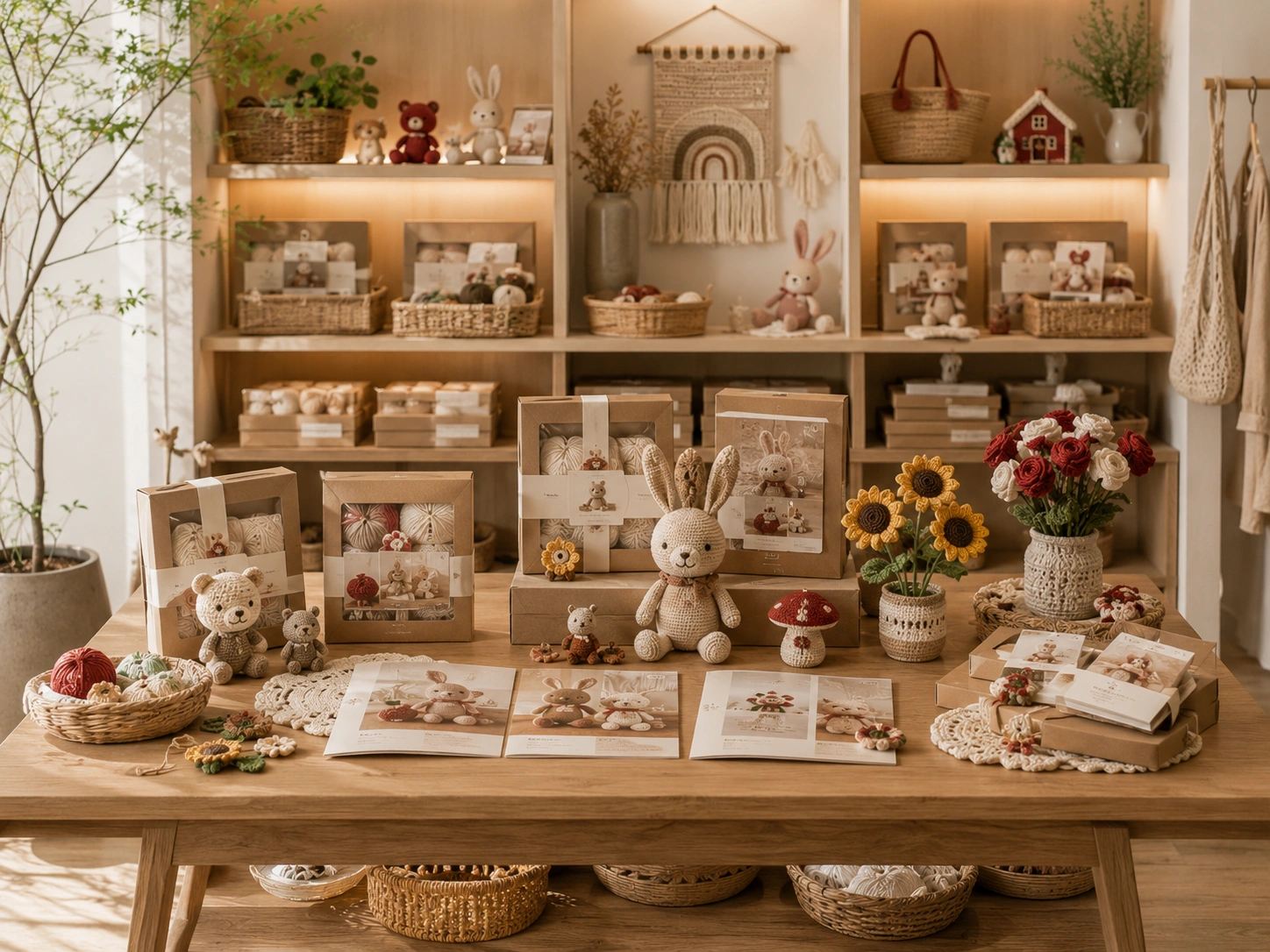 Yes.sister DIY kits displayed in a lifestyle retail space