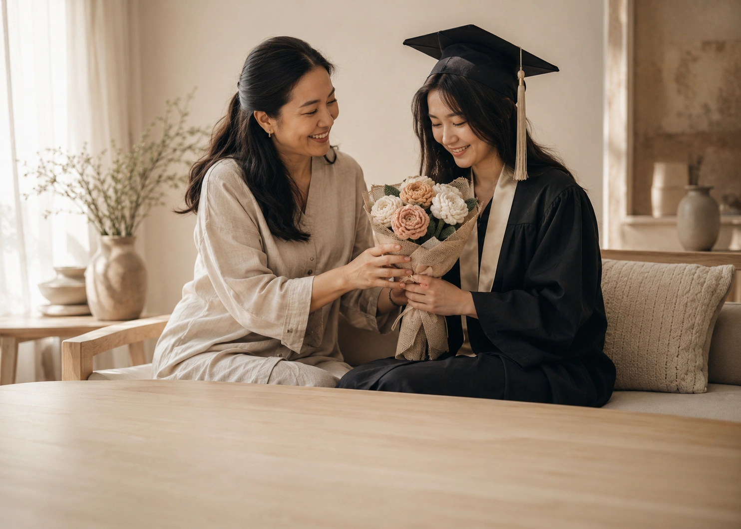 Graduation handmade gift moment