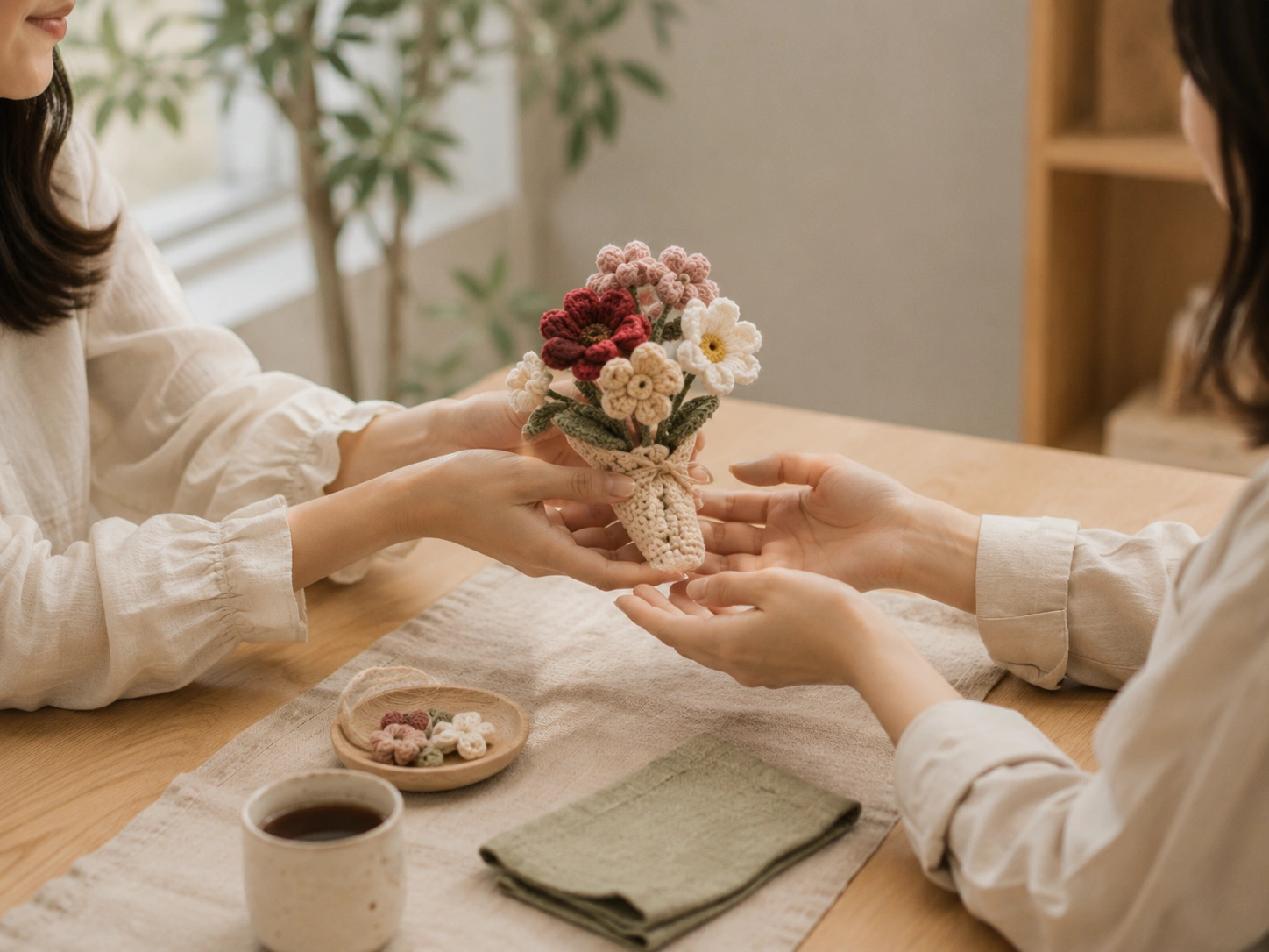 Sharing handmade gifts and creative work