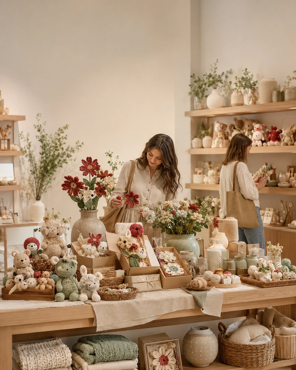 Yes.sister handmade products displayed in a warm lifestyle retail store
