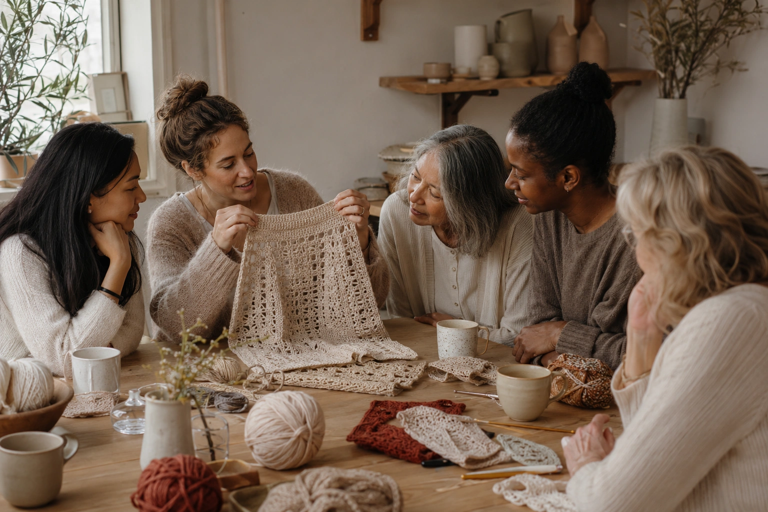 A creator sharing their handmade work with a community