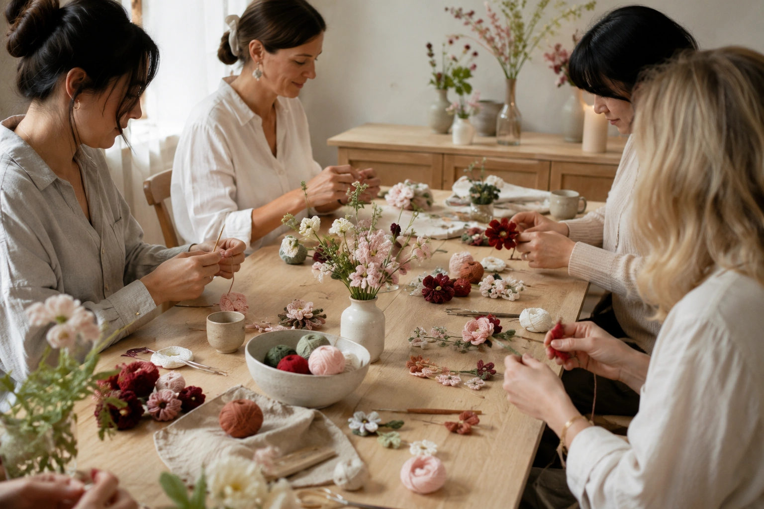 Crochet flowers workshop
